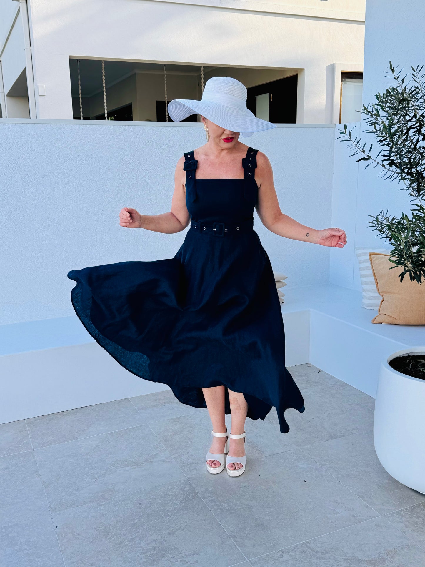 Joy Dress - Navy Blue