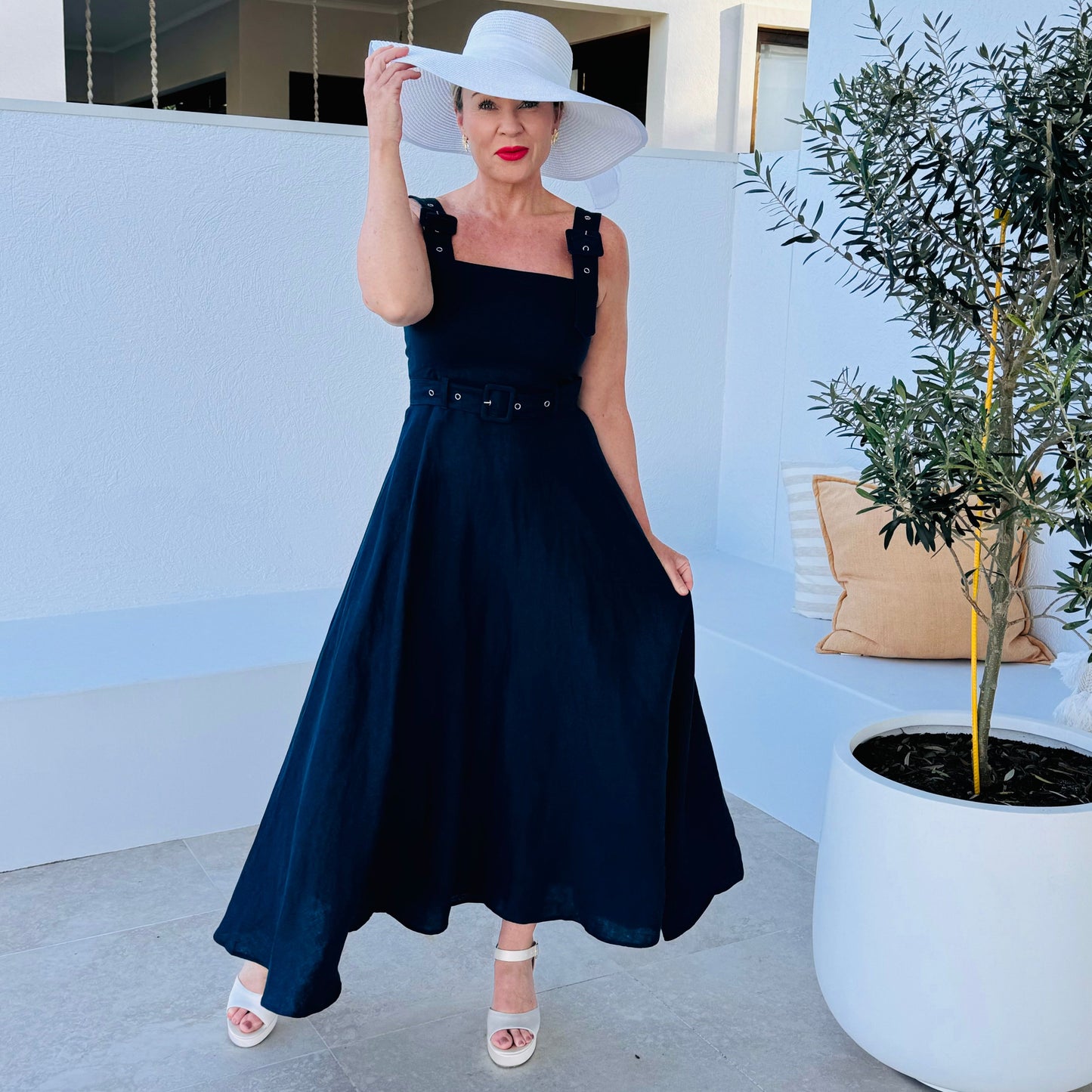Joy Dress - Navy Blue