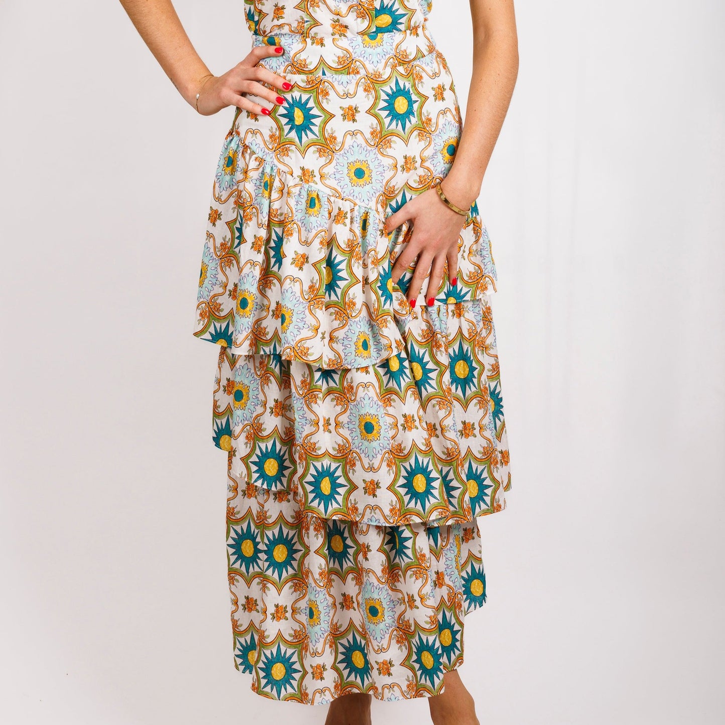 Teneriffe Sleeveless Shirt - Eumundi Print
