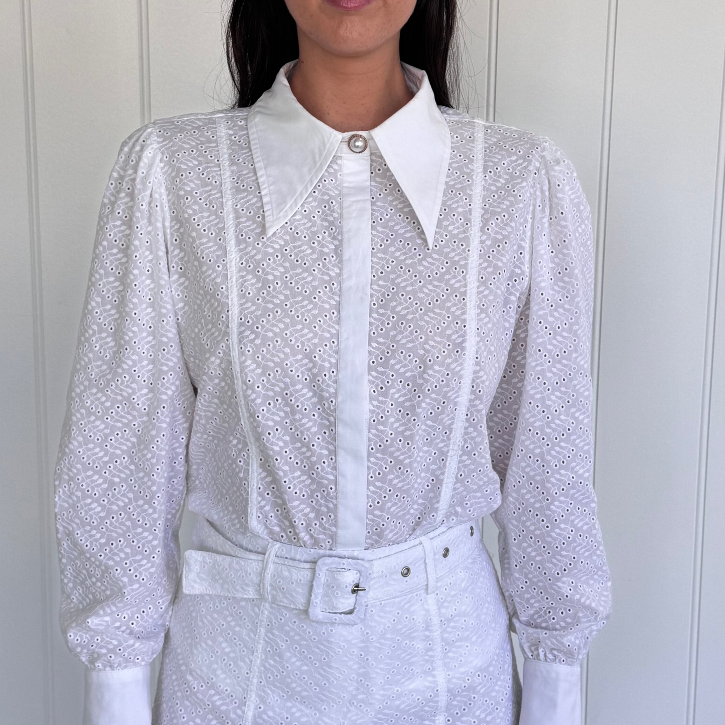 Marilyn Shirt - Broderie Anglaise